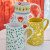 Coastal Summer by the Sea Red Crab Handled Pitcher with Rafaella pitchers