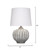 Ocean Grotto Reef Ceramic Table Lamp measurements