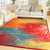 Santa Cruz Bright Palms Sculpted Indoor-Outdoor Area Rug room view