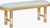 Rockport Aqua Striped Cushioned Bench