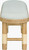 Rockport Aqua Striped Cushioned Bench side view