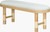 Rockport Aqua Striped Cushioned Bench angle view 2