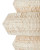 Antibes White Rattan Small 3-Light Chandelier close up