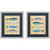 Set of Whimsical Colorful Sardine Art Pieces
