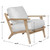 Palisade Lounge Cushioned Accent Chair measurements