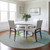 Oceanside Adirondack Chairs Area Rug round version room example