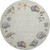 Oyster Bay Shells Washable Rug round version