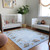 Oyster Bay Shells Blue Washable Rug baby room