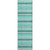 Turquoise Seaside Resort Stripes Rug runner