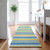 Sunshine and Sky Seaside Resort Stripes Rug hallway