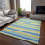 Sunshine and Sky Seaside Resort Stripes Rug living room
