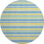 Sunshine and Sky Seaside Resort Stripes Rug round version