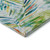 Beach Bungalow Palm Fronds Washable Rug corner