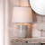 Shore Mist Artisan Ceramic Table Lamp in room