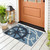 Ship Captain Wheel and Rope Indoor-Outdoor Accent Rug front porch