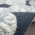 Navy Sand Dollar Scattered Shells Rug roll