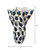 Indigo Seurat Porcelain Hand Crafted Vase measurements