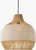 Sandpiper Key Rattan Pendant Lighting light on