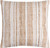 Tan and White Shore Stripes Woven Pillow
