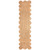 Tahitian Scalloped Edge Natural Jute Area Rug runner
