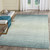 Aruba Sea Breeze Aqua Ombre Wool Woven Rug room view