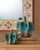 Tropical Junonia and Scallop Shell Mirror with vases Tropical Junonia and Scallop Shell Mirror with vases