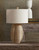 Karnak Abaca Rope Wrapped Table Lamp on table view
