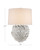 Sea-Inspired White Glazed Manitapi Table Lamp measurements