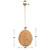 Kona 1-Light Wooden Bead Pendant measurements
