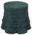 Teal Green Fair Isle Side Table In Natural Seagrass Teal Green Fair Isle Side Table In Natural Seagrass