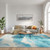 Tourmaline Waves Woven Indoor-Outdoor Rug living room