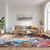 Seahorse Reef Vibrant Indoor-Outdoor Rug larger indoor