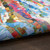 Seahorse Reef Vibrant Indoor-Outdoor Rug close up texture