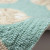 Seafoam Sand Dollar Scattered Shells Rug close up texture