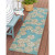 Seafoam Sand Dollar Scattered Shells Rug runner