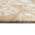 Tan and White Sand Dollar Scattered Shells Rug edge