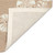 Tan and White Sand Dollar Scattered Shells Rug backing