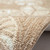 Tan and White Sand Dollar Scattered Shells Rug roll