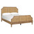 Salinas Woven Cane Queen Size Platform Bed angle view