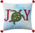 Holiday Joy Sea Turtle Pom Pom Pillow 