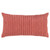 Seaside Coral Stripe Rectangle Pillow