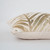South Beach Gold Palms Embroidered Tropical Pillow side view