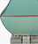 Bell Harbor Aqua Table Lamp base