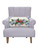 Blue Chinoiserie Ornaments Hooked Pillow on chair