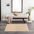 Algarve Bleached Natural Woven Jute Rug entry way