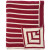 Red Beach Stripes Soft Knit Throw Blanket