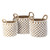 Nautical Knots Set of Three Baskets