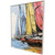 Vibrant Yacht Racing Framed Art Image angle view