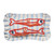Fisherman's Light Blue Striped Tufted Sardines Pillow