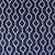 Striker Indigo Blue and White Pillow fabric close up